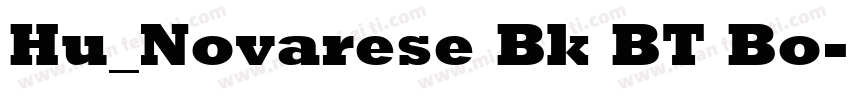 Hu_Novarese Bk BT Bo字体转换